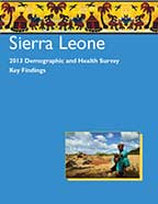 Cover of Sierra Leone DHS, 2013 - Key Findings (English)