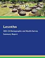 Cover of Lesotho DHS, 2023-24 - Summary Report (English)