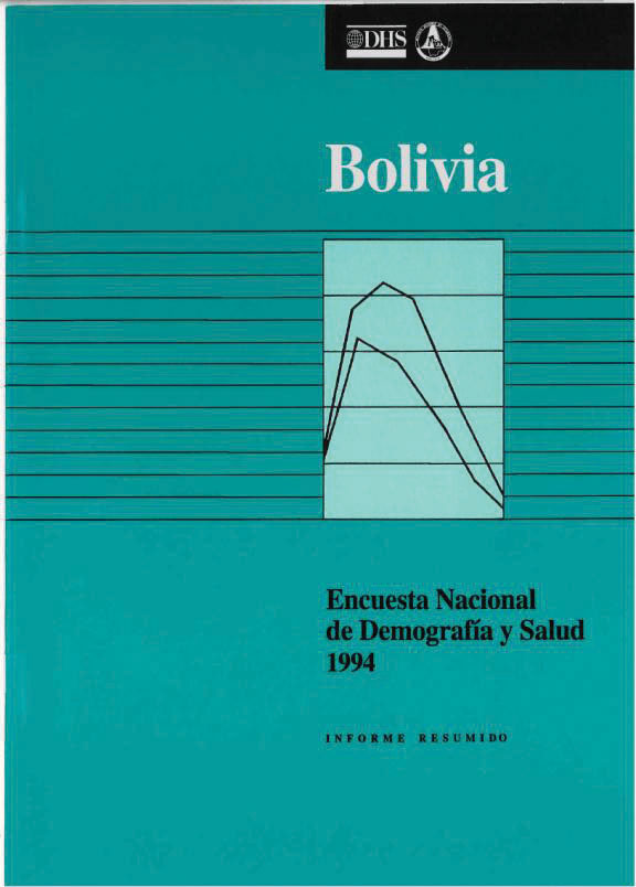 Cover of Bolivia DHS, 1994 - Summary Report (Spanish)