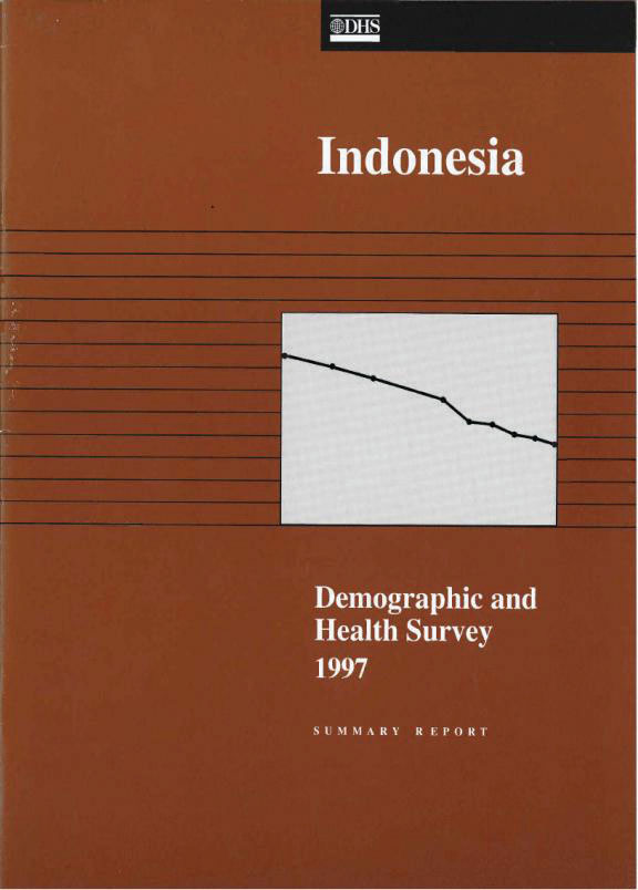 Cover of Indonesia DHS, 1997 - Summary Report (English)