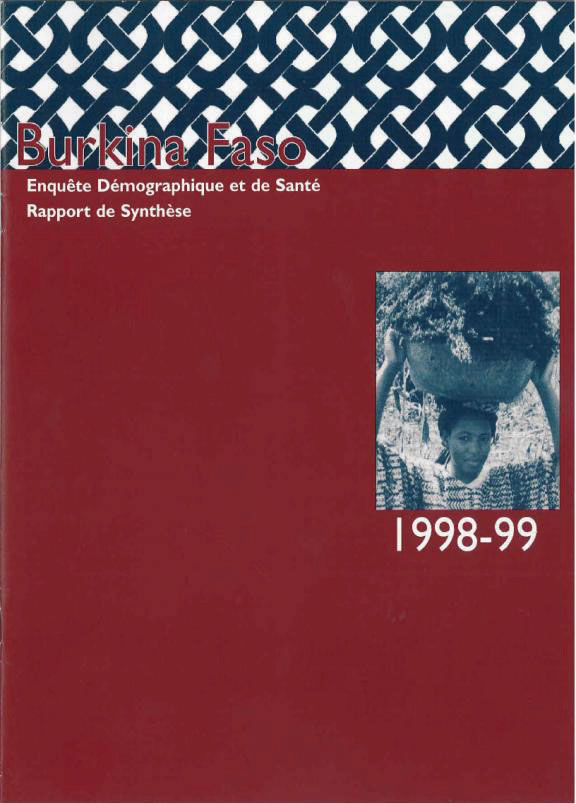 Cover of Burkina Faso DHS, 1998-99 - Summary Report (French)