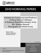Cover of Individual and Community-Level Predictors of Home Delivery in Ethiopia: A Multilevel Mixed-Effects Analysis of the 2011 Ethiopia National Demographic and Health Survey (English)
